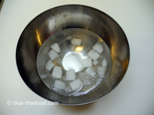 Wasser mit Eiswürfeln