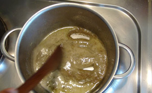 Grüne Curry Paste in Öl