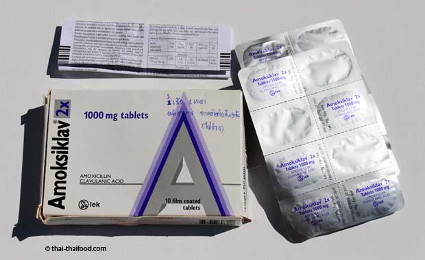 Amoxicillin Antibiotika gibt es rezeptfrei in jeder Apotheke in Thailand