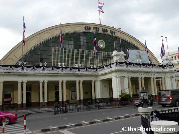 Bahnhofsgebäude Hua Lamphong Hauptbahnhof Bangkok