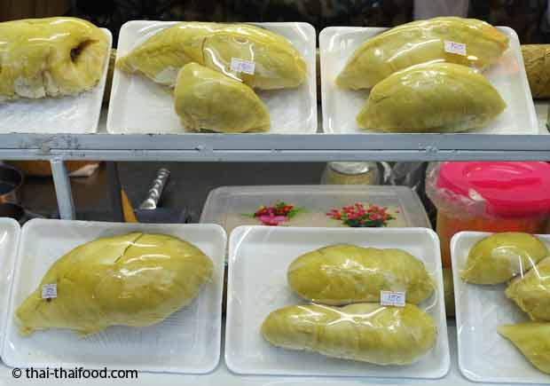 Verpackte Durian kaufen in Thailand
