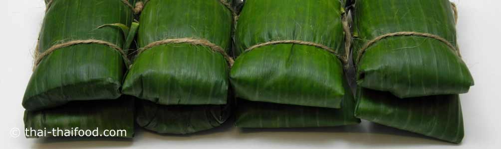 Sticky Rice in Banana Leaves