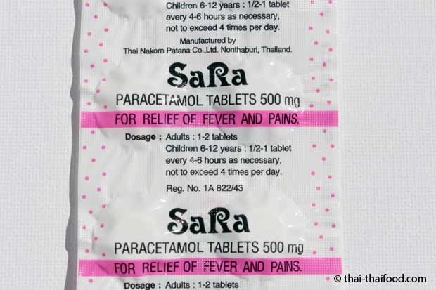 In der Apotheke in Thailand gibt es auch Paracetamol
