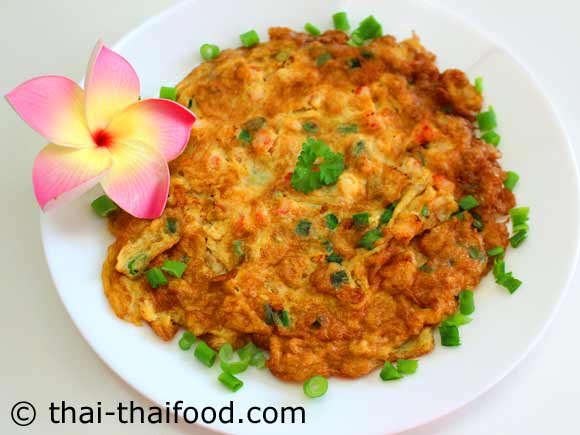 Thai Omelett mit Shrimps