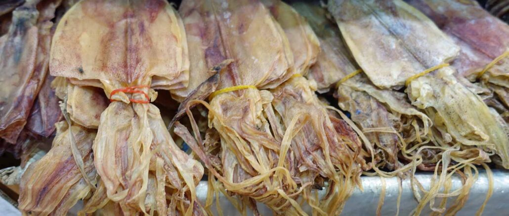Getrockneter Tintenfisch Thailand