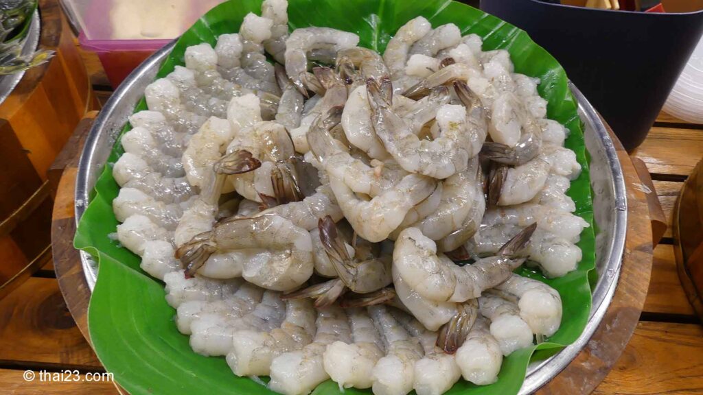 Thailändische Garnelen (Gung) | กุ้ง geschält